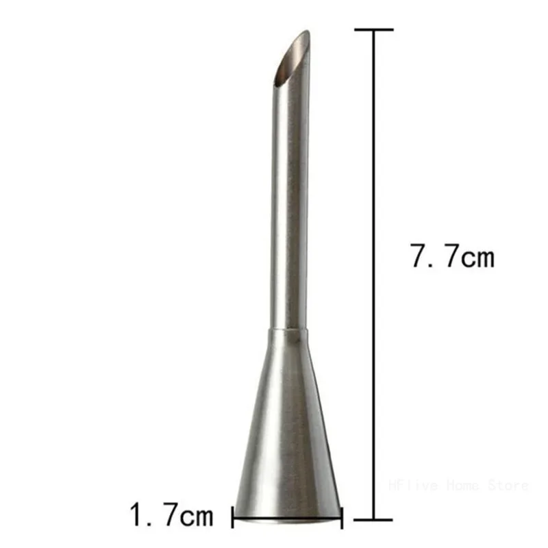 Stainless Steel Icing Piping Nozzle, Cream Beak Pastry, Puff Cream Injector, Cake Nozzle Tips, Baking Tool, Cake Decorating Tool