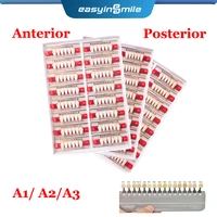 84/96pcs Dental Teeth Model Denture False Teeth DIY Material Anterior Posterior Teeth Education Model A1/ A2/ A3 1
