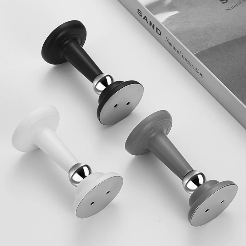 Strong Magnetic Silent Suction Household Bedroom Free-punch Door Suction Anti-collision Door Stop Silicone Floor Suction