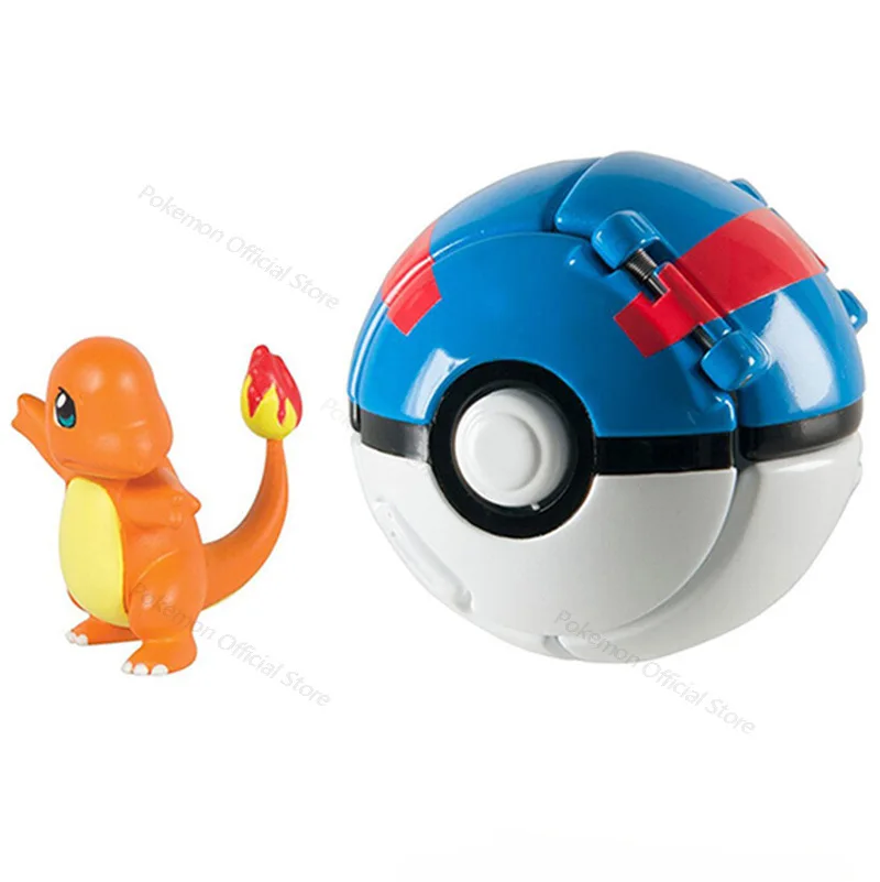 gi joe toys Pokemon Elf Ball Burst Ball Reversible Deformation Ball Anime Figure Pikachu Model Pocket Egg Toy for Boys Kids Christmas Gifts hulk toys Action & Toy Figures