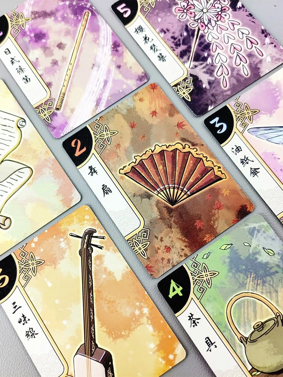 Hanamikoji Board Game Cooperative Cards Games Family/Party