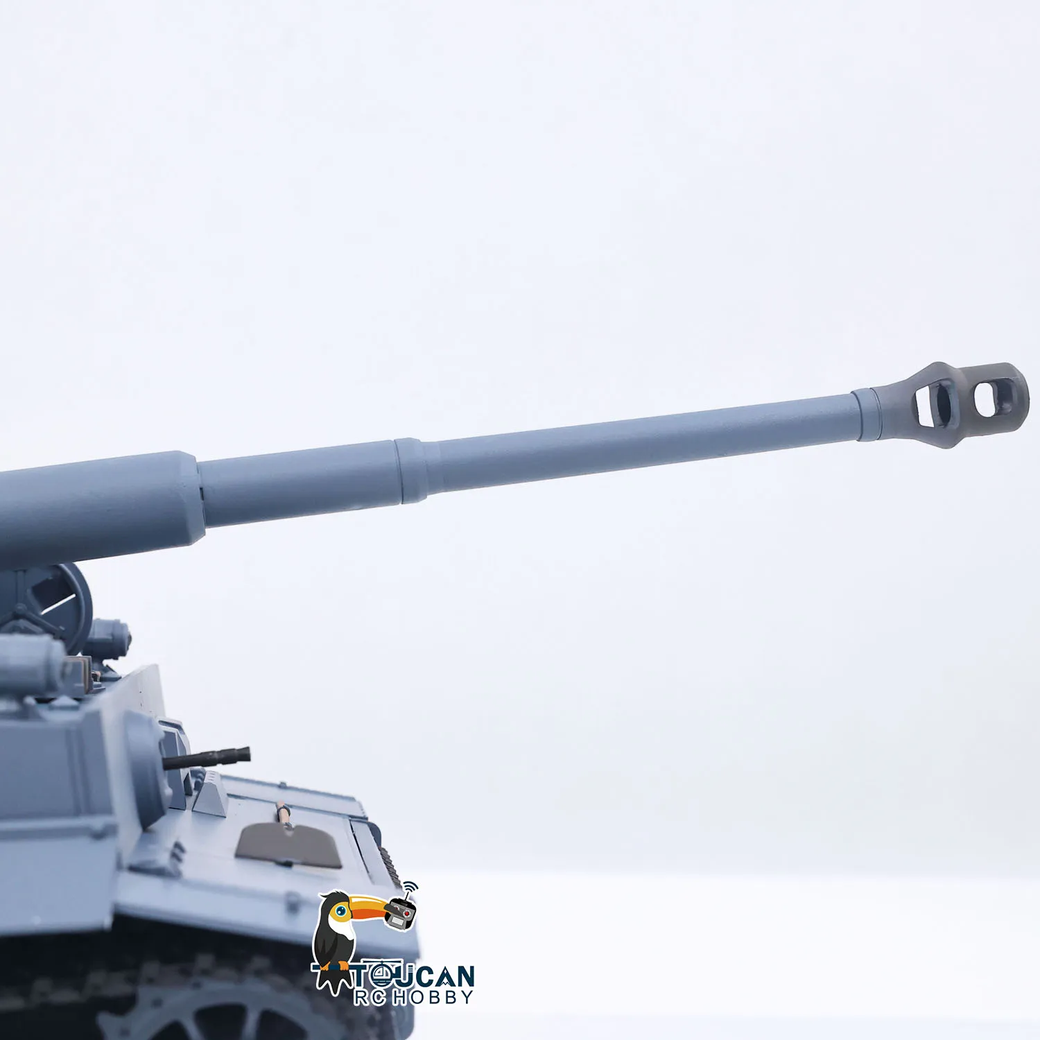 Char RC Tiger I 1/16 avec fumée, BB, infrarouge, 2.4GHz