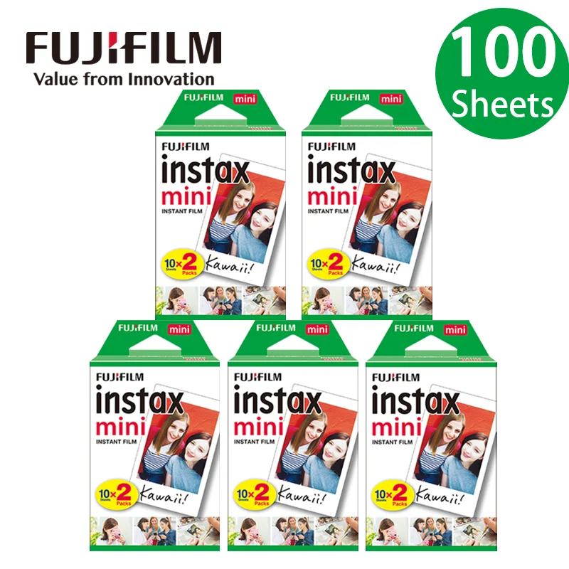 10/20/40/50/60/80/100 Fogli Fuji Fujifilm Instax Mini 11 9 8 Pellicole Con Bordo Bianco Per Fotocamera Istantanea Instax Mini 8 9 7S Carta Fotografica