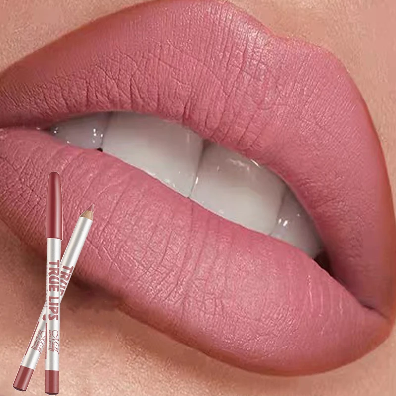 

12 Colors Multi-purpose Lip Liner Pen Soft Moderate Texture Waterproof Long Lasting Create Lip Eye Brow Charming Natural Makeup