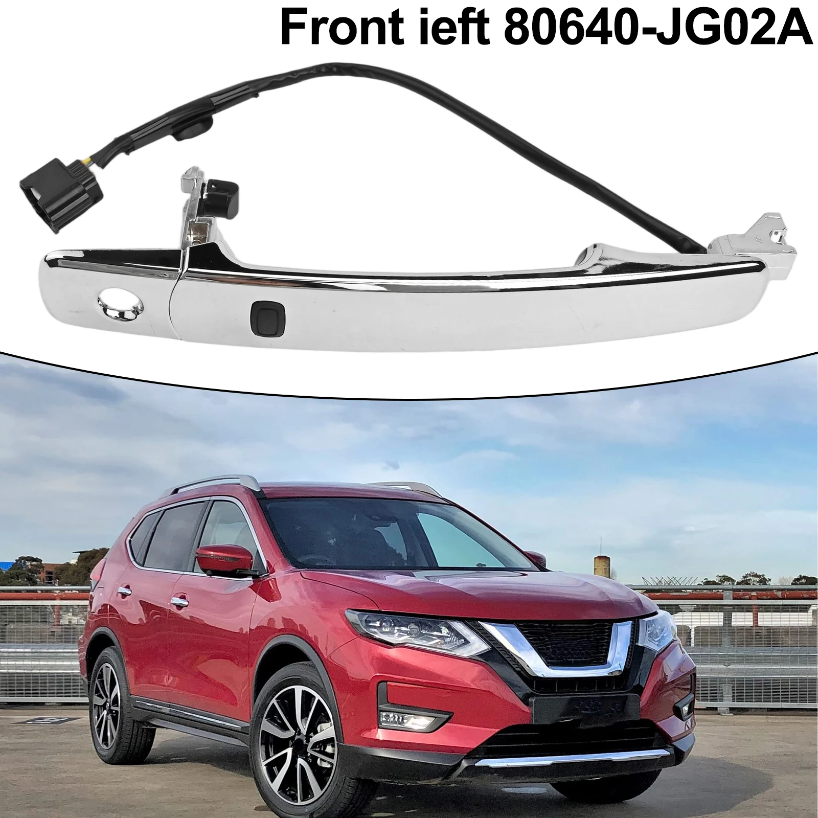 닛산 엑스트레일 T31 (2006-2014)용 교체 외부 자동차 도어 핸들, OEM 부품 포함 80640 JG03A 80640 JG02A