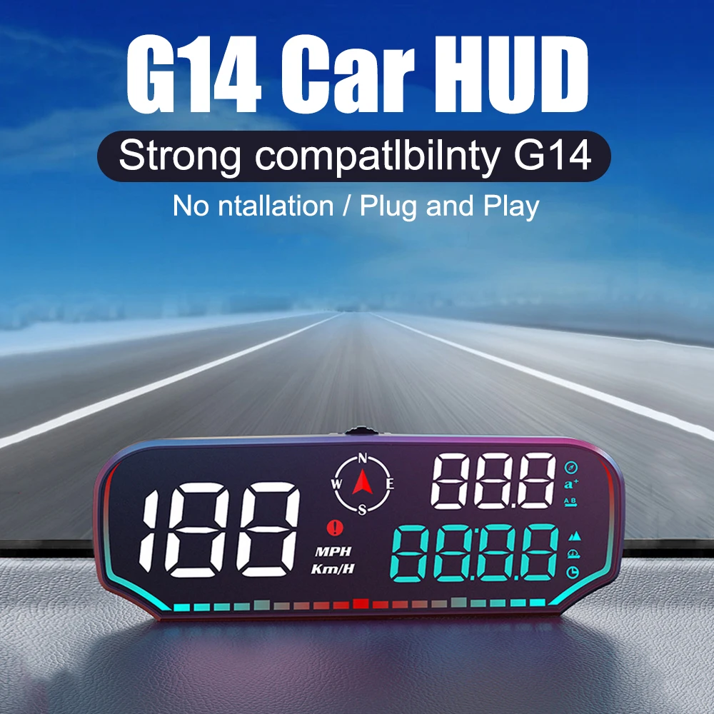 BeiDou GPS ڵ  ÷,  ˶  ,  ¥ ӵ, G14 HUD HD ÷ ȭ