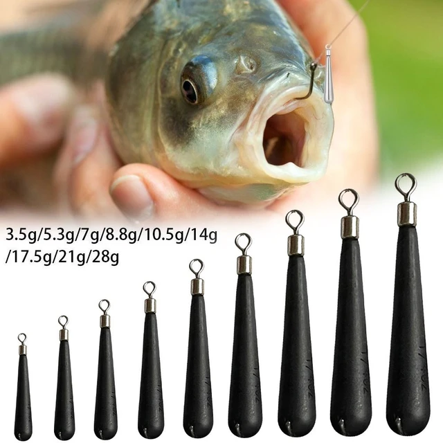 Quick Release Casting Tear Drop Shot Weights Additional Weight Hot Hook  Connector Fishing Tungsten fall Sinker Line Sinkers 3.5G 