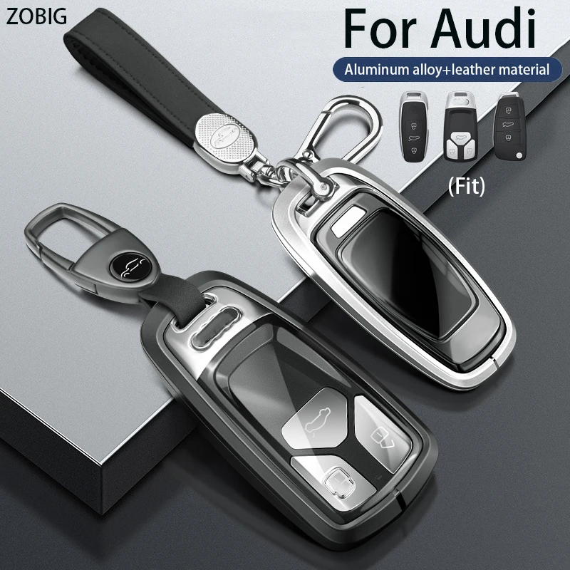 ZOBIG for Audi Key fob Cover Key Fob Case for 2023 Audi A4 Q7 Q5 TT A3 ...