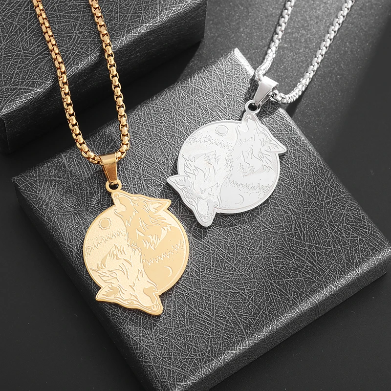 

Stylish Stainless Steel Style Pendant Necklace Men Women Punk Jewelry