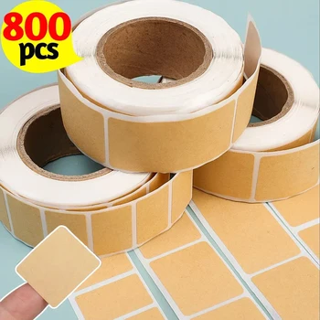 800/260PCS Kraft Adesivi Etichette Vuote per Regalo Di Natale Etichette Per Ufficio Cucina Barattolo di Cibo Bottiglia di Vetro Classificazione Adesivi
