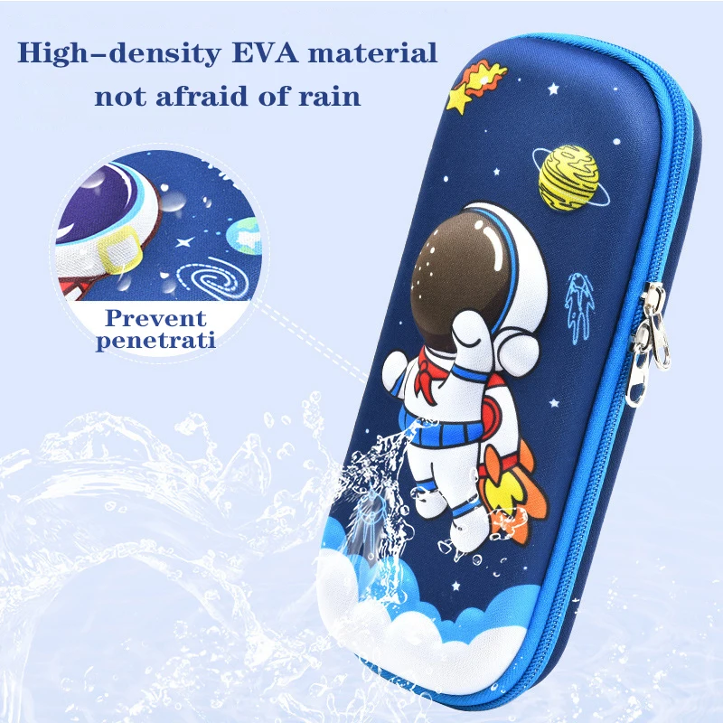 3D Kawaii Cartoon Pencil Case For Kids Students EVA Large Capacity Box Waterproof Cute School Stationery Supplies