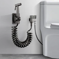 Handheld Toilet Bidet Faucet Sprayer Stainless Steel Bathroom Bidet Spraye Set Hand Sprayer Shower Head Self Cleaning No Punch 1