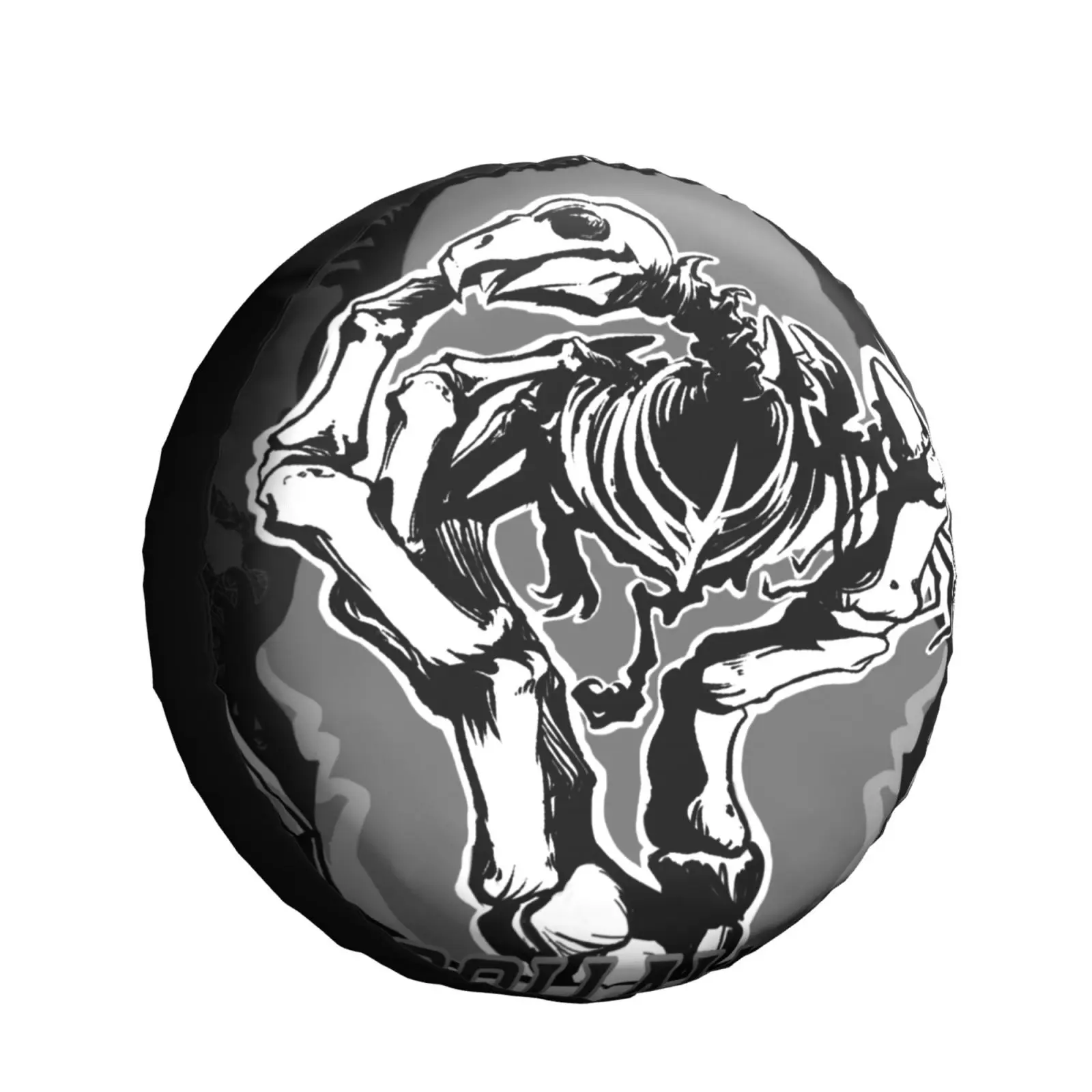 

Crow on The Skull Spare Tire Cover Car Accessories Universal Spare Wheel Covers Protectors for Trailer Rv SUV Cover Waterproof