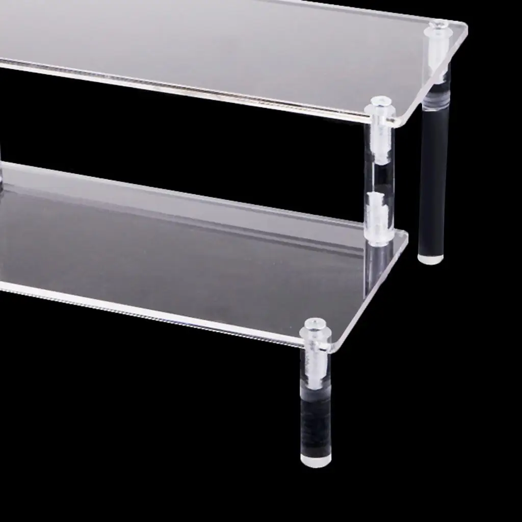 Transparent 2-Tier Acrylic Action Figures Character Display Stand