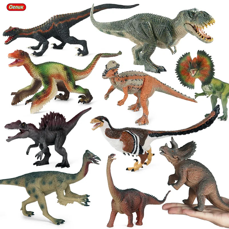 Dinosauri Giurassici Originali Oenux Brinquedo Savage T-Rex Velocraptor Carnotaurus Animali Modello Action Figures Collezione Giocattolo