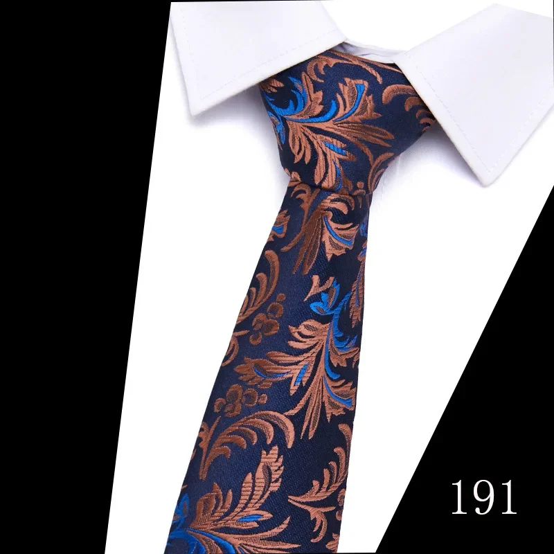 

Silk New Men'S Tie 7.5cm Blue Necktie Silk Gravatas For Men Paisley Floral Fit Wedding Workplace Slim For Men Fit Wedding