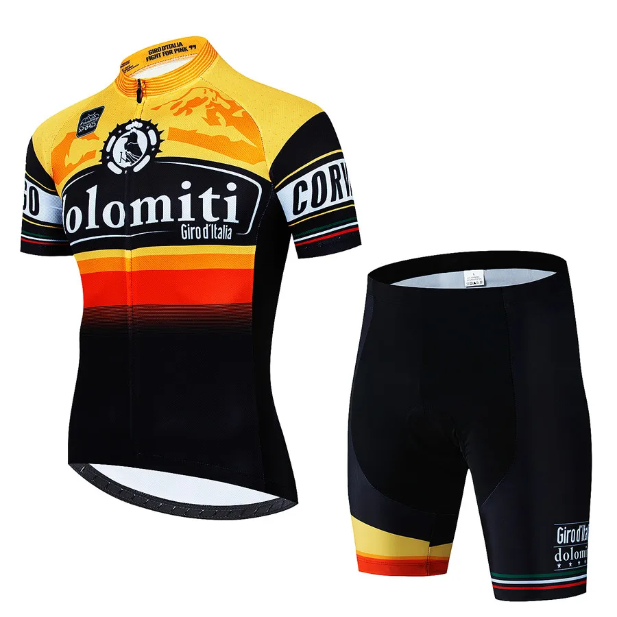 Giro D'ITALIA Pro Team Summer Cycling Jersey Set Short Sleeve Mtb Jersey Bicycle Ropa Ciclismo Maillot Men Clothing Cycling
