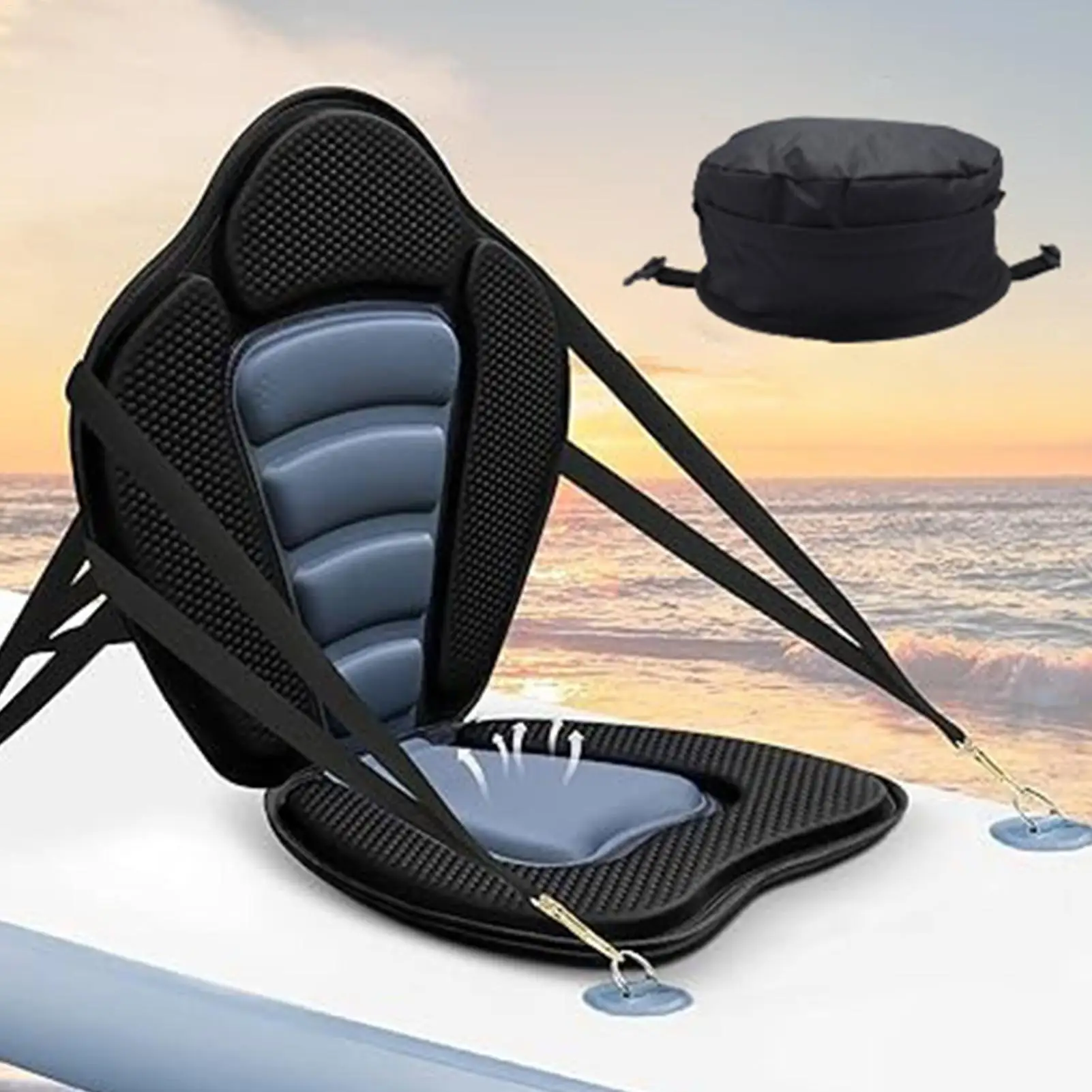 Paddleboard Seat Detachable Backrest Seat For Kayak Sitting Comfort Ergonomic Pad Anti-Slip For Water Sports Recreation