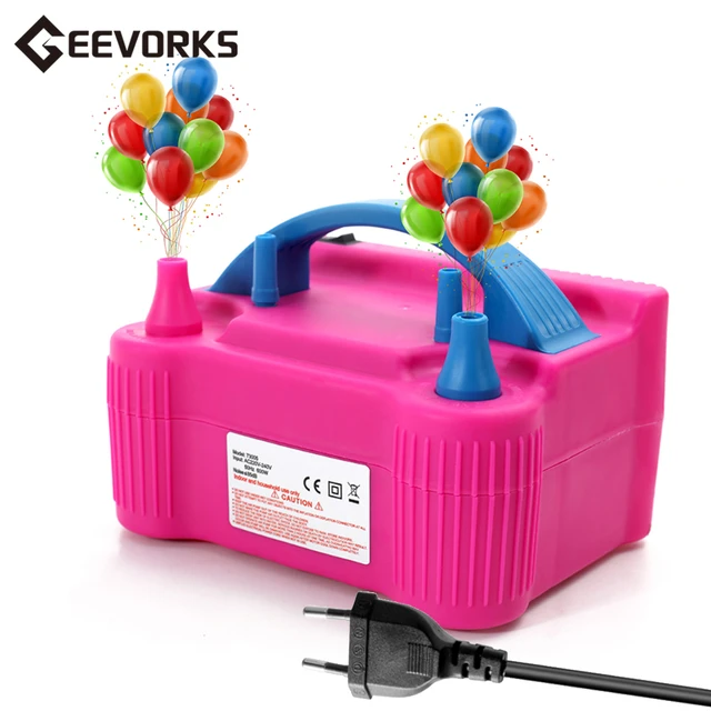 1pc Portable Balloon Inflator (110v 600w) Dual Nozzle Electric Air Pump For  Party Decoration And Sport Ball Inflation, Suitable For Different Occasions  As A Fast, Efficient And Easy Balloon Inflator