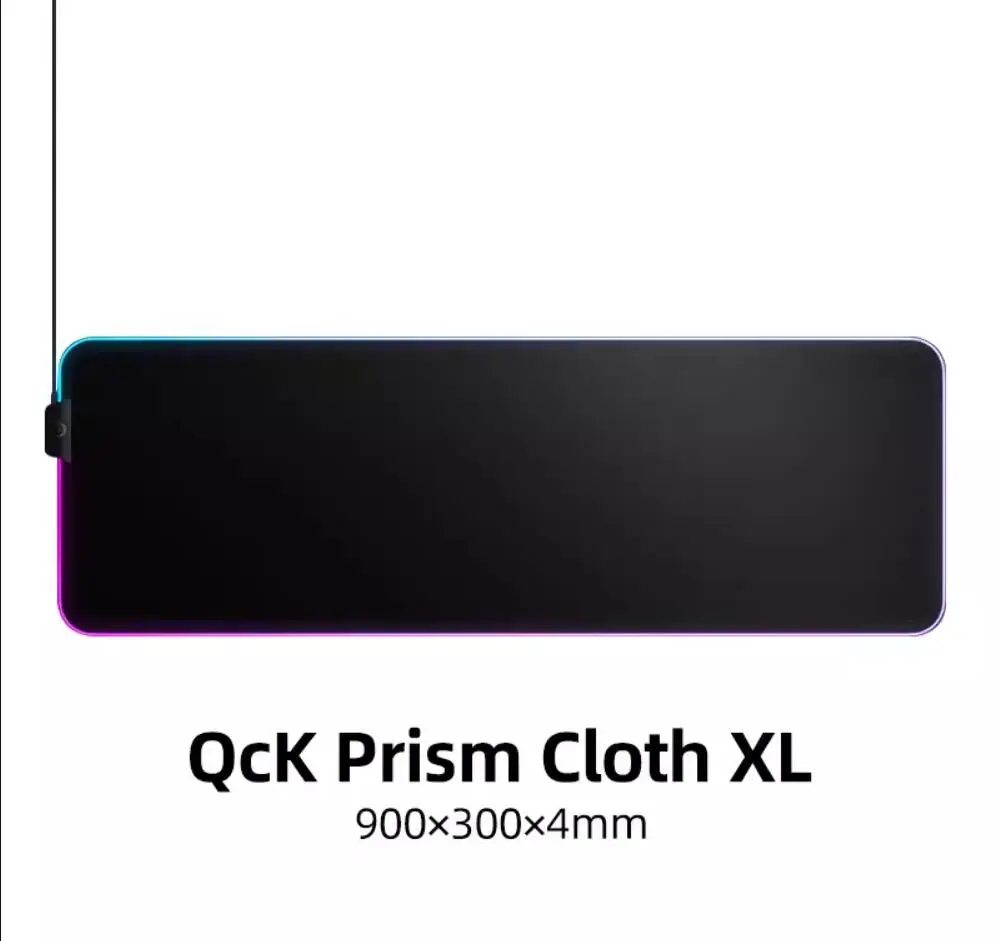 

original SteelSeries QcK Prism Cloth Medium full color RGB lighting effect professional gaming mouse pad 90x40cm