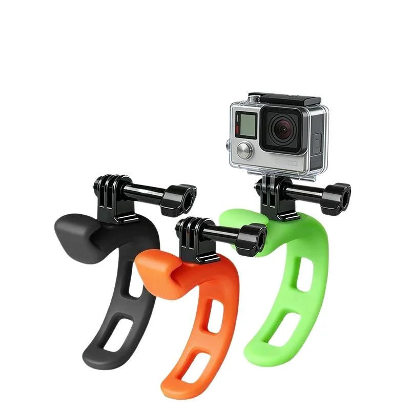 1 Pezzo Supporto Regolabile in Silicone Ronkoen per Action Camera, Mini Staffa Flessibile per Accessori Action Camera Insta360, Articoli di Cancelleria NF - immagine 6