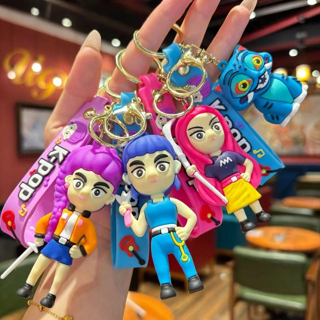 KPop Devil Hunter Peripheral Widget Rumi Mira Zoe PVC Keychain