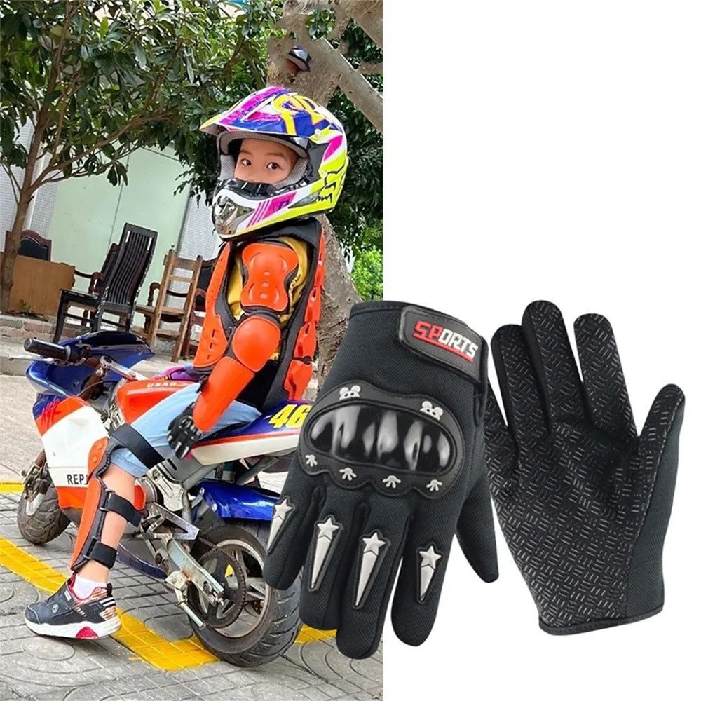 Winter Gloves Kids Winter Warm Water-resistant Touchscreen Sports Gloves with Thick Plush Lining for Cold Weather Cycling