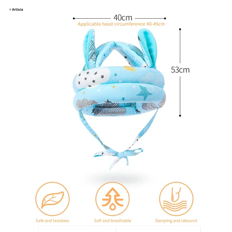 Baby Safety Helmet Head Protection Hat Toddler Anti-fall Pad Children Learn To Walk Crash Cap Adjustable Protective Headgear baby hat head protection headgear kids safety helmet