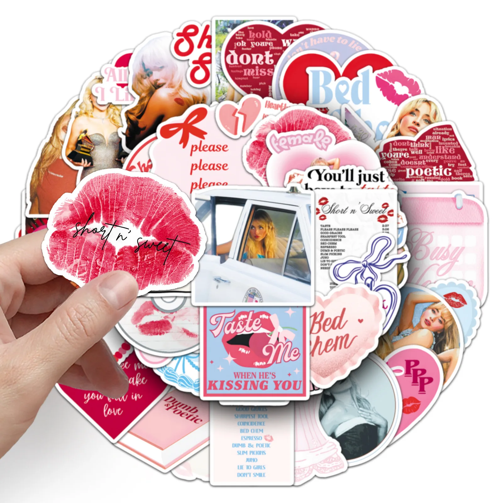 10/50PCS Heißer Sänger Sabrina Carpenter Aufkleber Superstar Konzerte Cartoon Aufkleber Notebook Telefon Gitarre Koffer Kühlschrank Kind Spielzeug