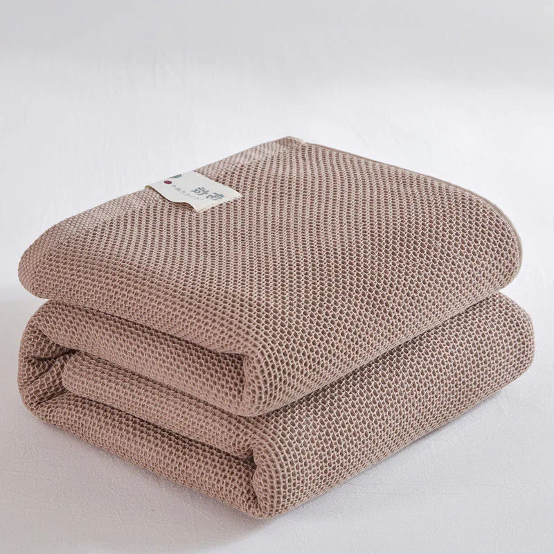 Solid Cotton Blanket for Bed Waffle Plaid Bedspread for Single Queen King Bed Sofa Blankets Throw Sofa Cover Sheet Summer Quilt - 4