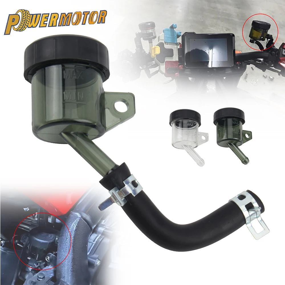 Motorcycle Brake Hose Brake Master Cylinder Cap Motorcycle Brake Oil Hose Hydraulic Handbrake Master Cylinder Clutch Master Cylinder Motorcycle Rear Brake Master Cylinder Clutch Oil Tank Cup Universal for Kawasaki Honda Yamaha Suzuki Motocross Accessories