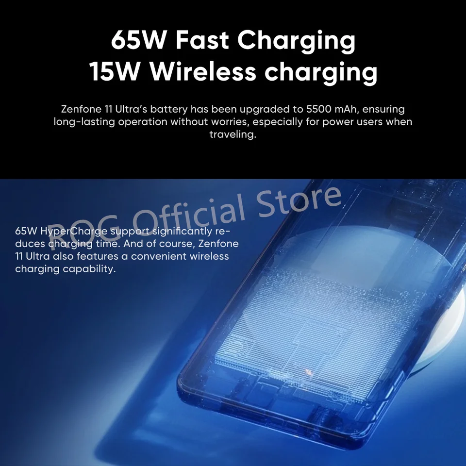 ASUS Zenfone11 Ultra | ブラック| 65w急速充電器付 ASUS Zenfone11
