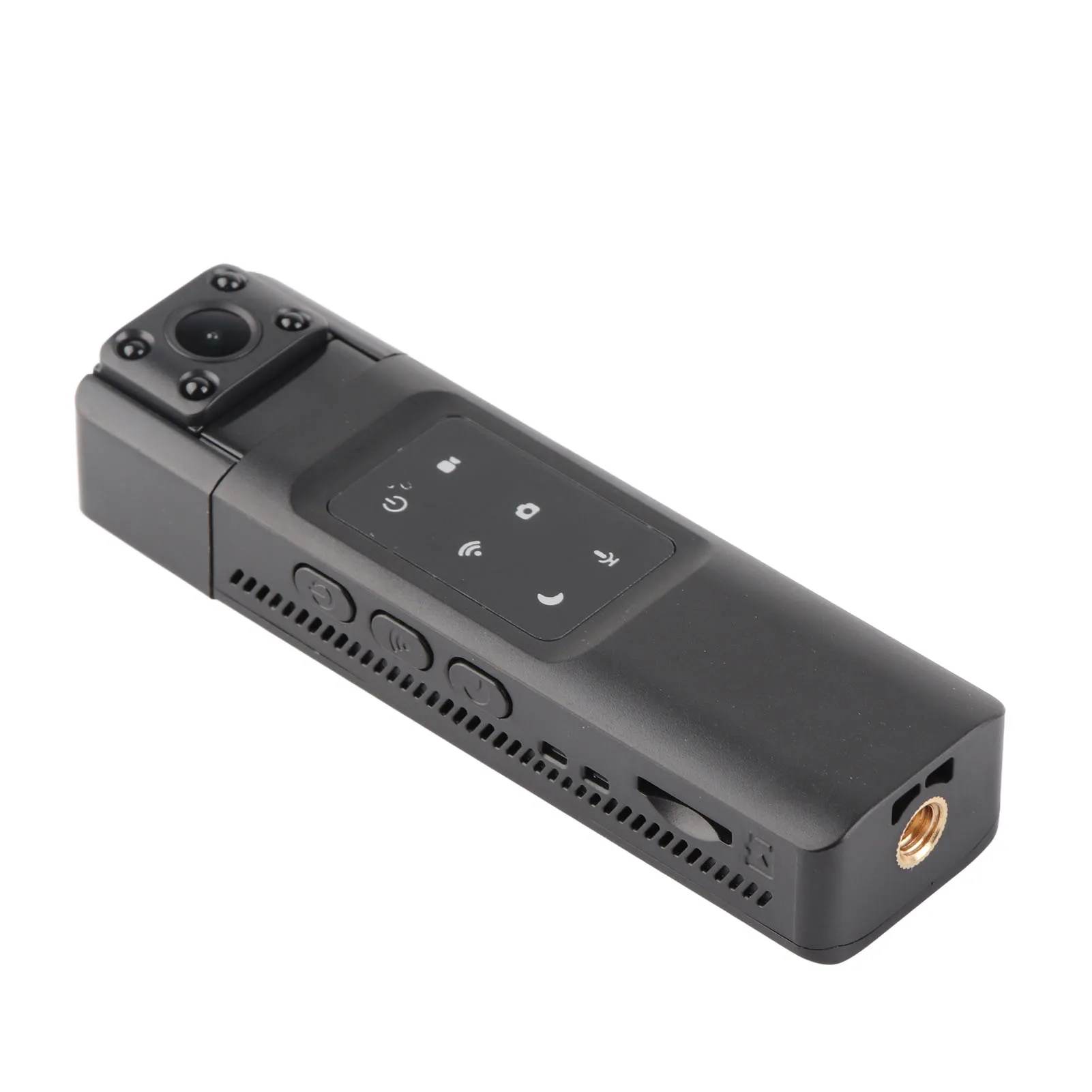Body Mounted Camera Wearable Video Recorder 1000mAh Battery Night Vision 180 Degree Rotation Portable for Car for Meeting