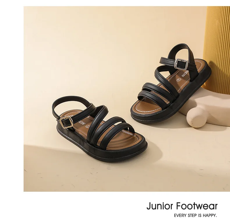 2026 Elegante Sommer-Neuheit: Koreanische Prinzessinnen-Kindersandalen – Stylische, vielseitige und niedliche Schüler-Sandalen mit offener Zehenpartie – Detail 13