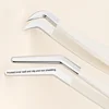 618 4Types Stainless Steel False Eyelash Tweezers Anti-static Pincet Curved Strip Lashes Extension Tweezer Makeup Tools Lashes 4