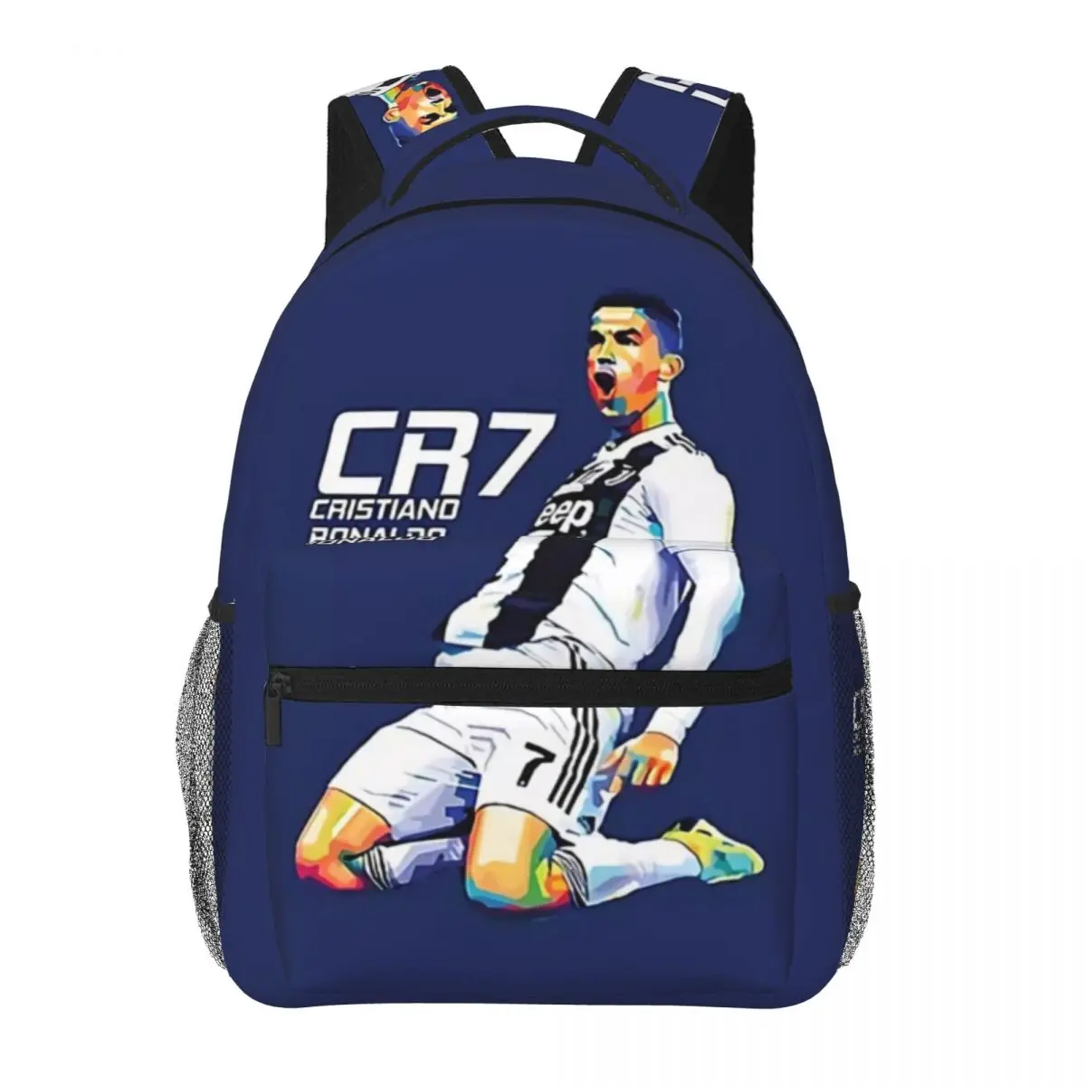 CR7 Cristiano Ronaldo Backpack Student Schoolbag for Men Women Laptop Canvas Bags 6