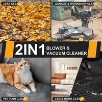 2 in 1 Cordless Blower and Vacuum Cleaner, Handheld Blade Computerized Duster Clean Leaf Dust Snow Tool, Cordless Power Tools 2