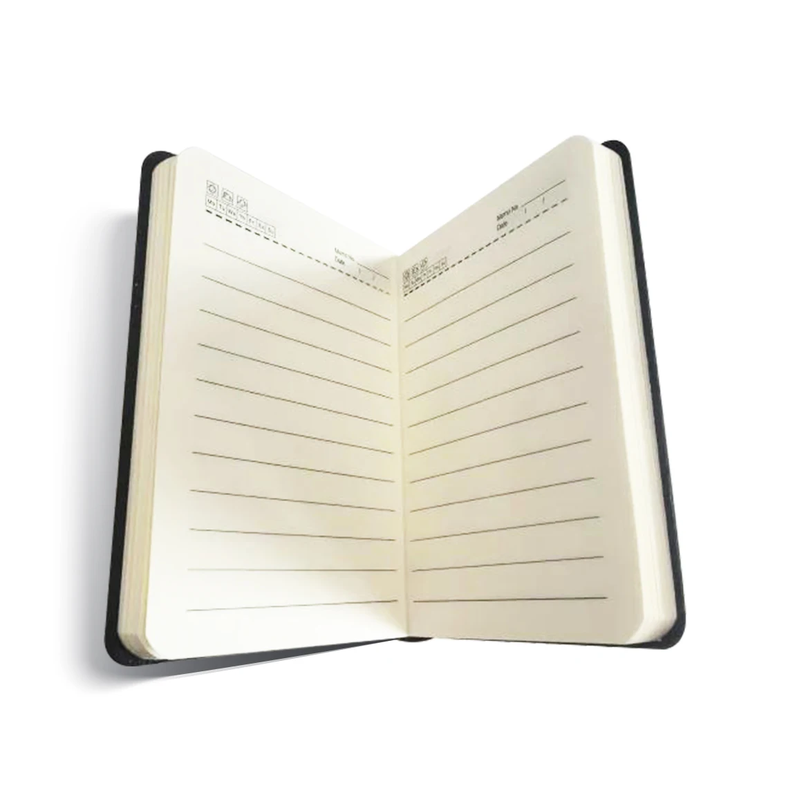 Compact Lined Journal - Portable Mini Pocket Notebook for Travel, Work & School (94 Sheets, 108 Pages)