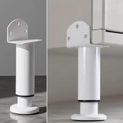 Durable Adjustable Metal Furniture Support Legs (12 - 18CM white 4pcs)
