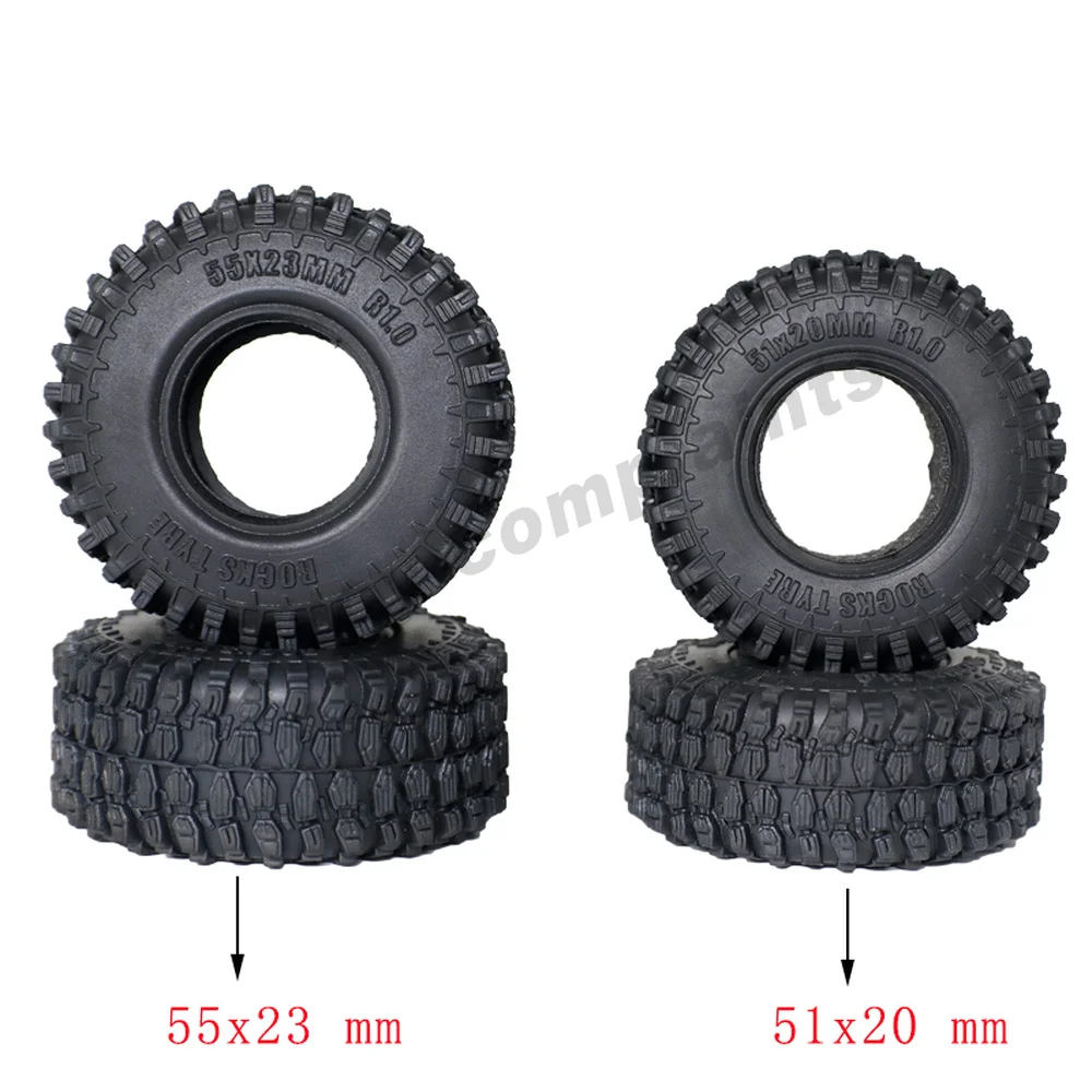 1 24 Crawler Wheels Tires Axial Scx24 Wheels Tires Axial Scx24 Tire Upgrade 4pcs Aliexpress