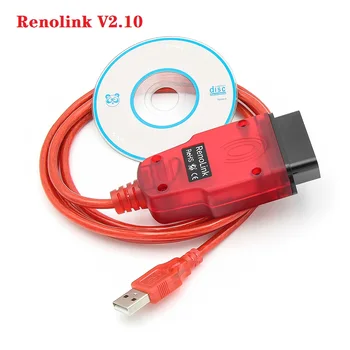Renolink V2.10 OBD2 ECU Programmer Tool Key Coding ECM Reno Link for Renault OBDII Car Diagnostic Tool 1