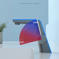 High-end Temperature Display Basin Faucet LED Light 2 Modes Sprayer Hot Cold Water Sink Mixer Wash Tap Single Hole For Bathroom 3