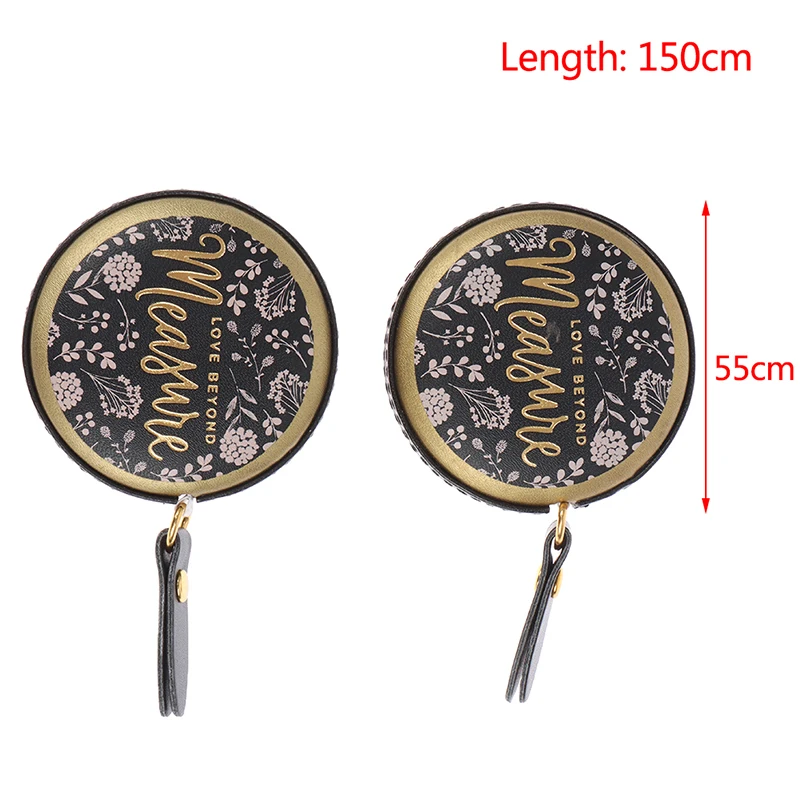 1.5m Portable Retractable Vintage Style Mini Tape Nostalgia Measure Ruler Retro Sewing Centimeter Inch Roll Tape