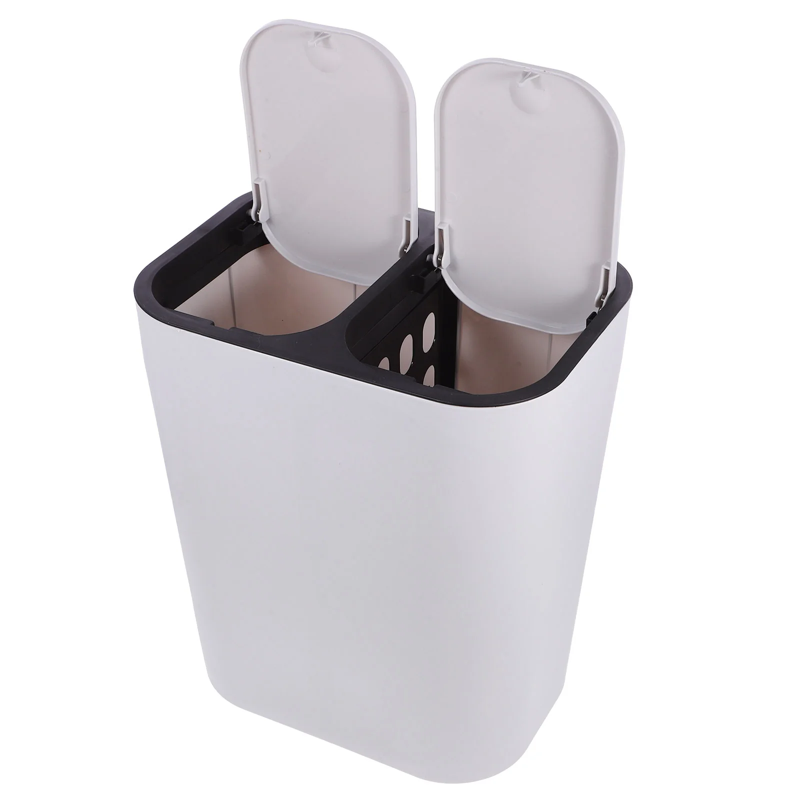 

Sorting Trash Can Garbage for Bedroom Plastic Bin Container Trashcans Dual Recycling Bins Kitchen Pp