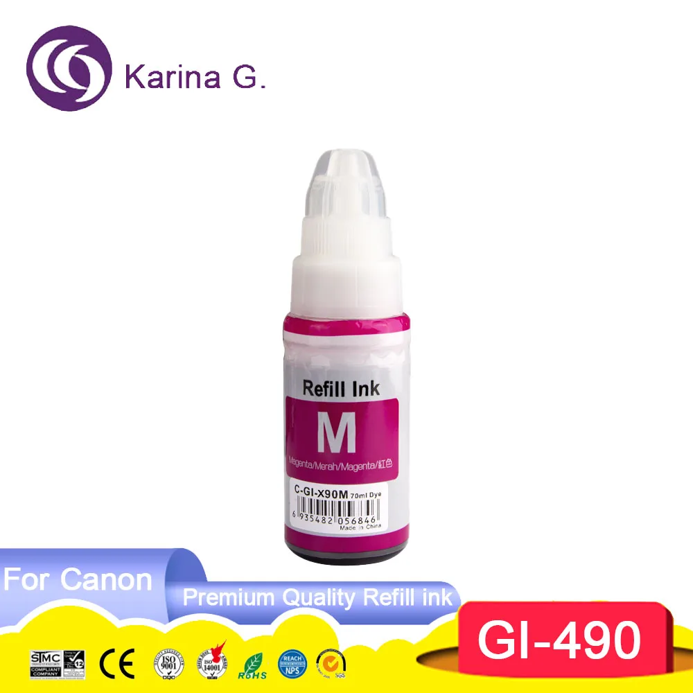 GI490 GI 490 GI-490 Compatible Refill Tintas Ink for PIXMA G1400/G1410/G1411/G2