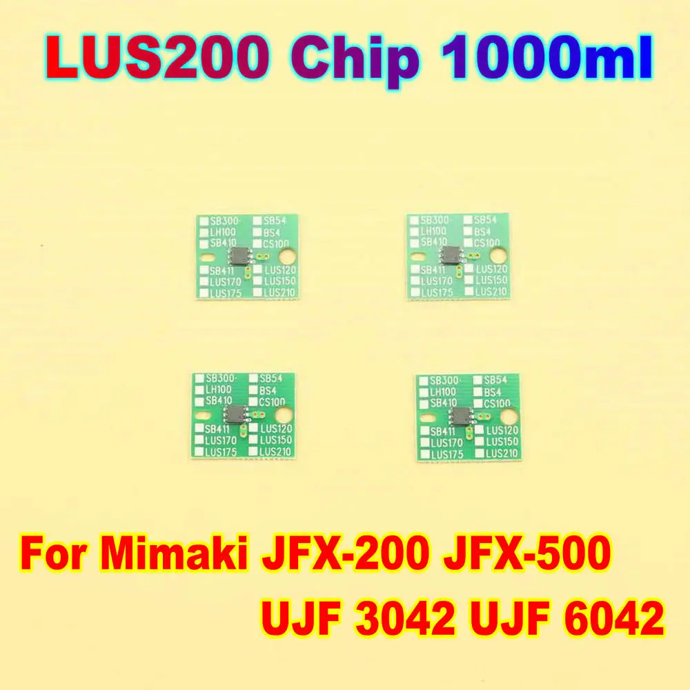 

LUS200 Ink Bottle Chip For Mimaki LUS 200 Ink Chip For Mimaki JFX-200 JFX-500 UJF 3042 UJF 6042 Lus200 One Time Use Chip 1000ml