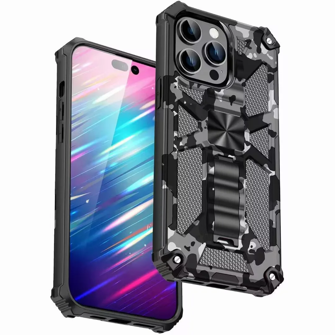 Air Hybrid Armor Military Grade Camouflage Case with Built-in Kickstand