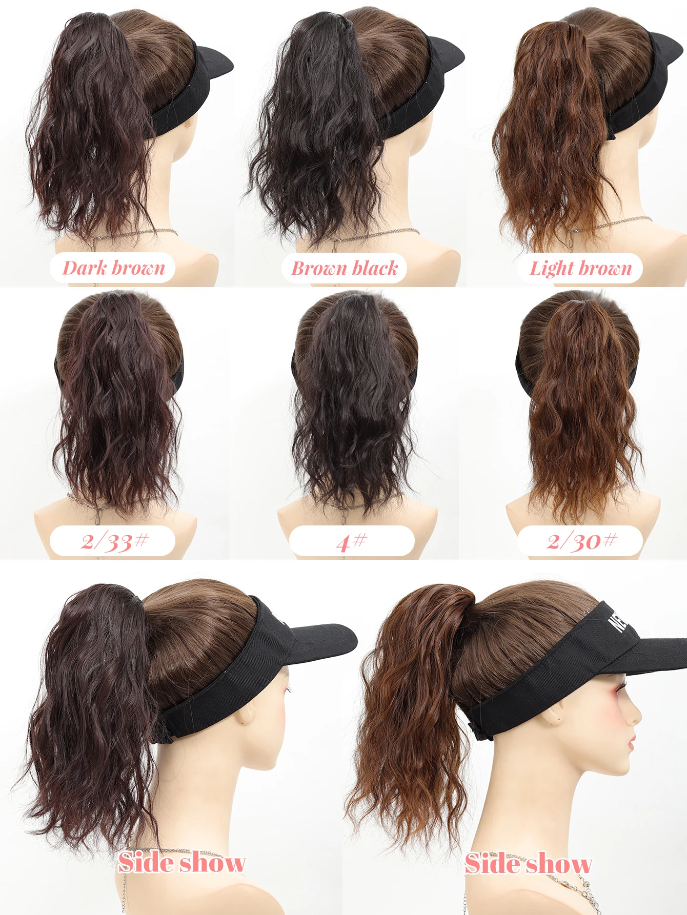 Synthetic Curly Ponytail Hairpiece For Women Heat Resistant