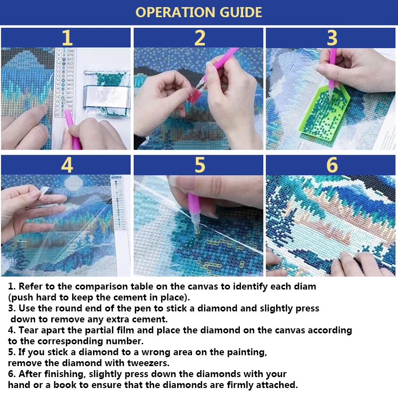 5D DIY Animal Diamond Painting Full Round Diamond Landscape Forest House Mosaic Embroidery Home Decor Gift