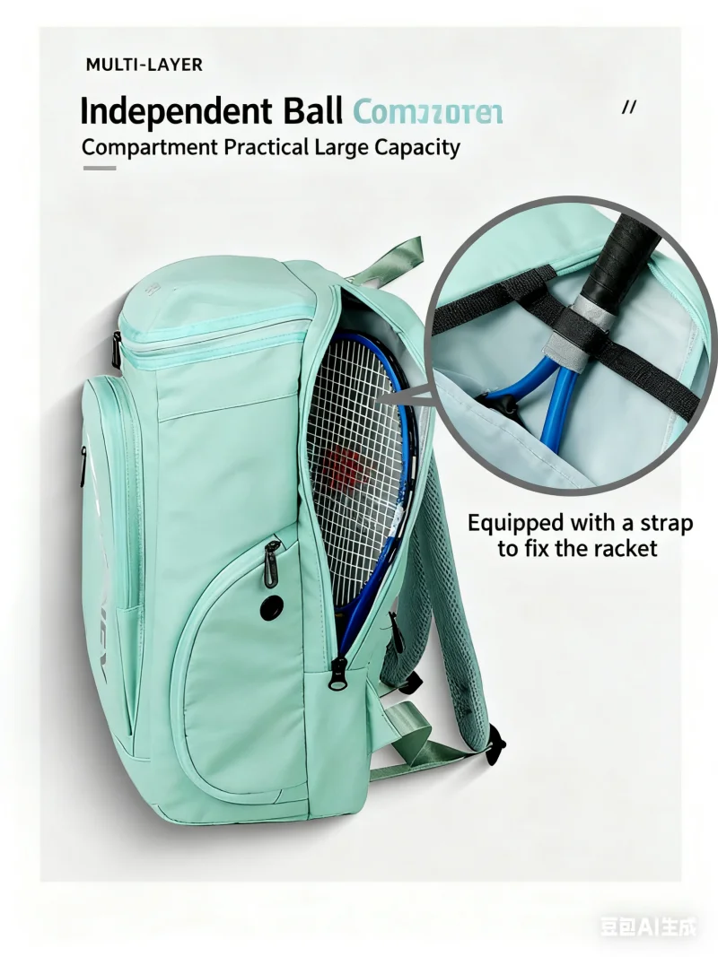 Seitenansicht der Damen-Tennistasche